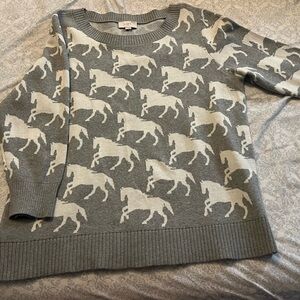 Ann Taylor Loft horse sweater